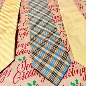 Versace Yellow and Blue Plaid Tie